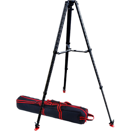 Acebil Polypod 75 Carbon Fiber Tripod with Case & Mid-Level Spreader Kit