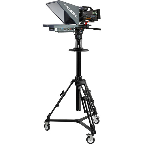 Acebil 21" Studio HB Prompter 1000 cd/m² and PDII-CHX(F)SC Pedestal System