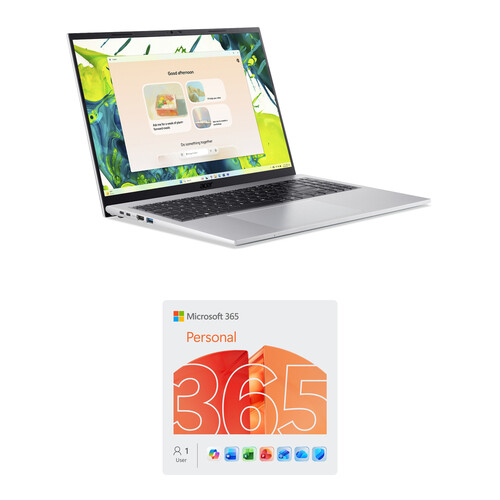 Acer 16" Aspire Go 16 Multi-Touch Laptop Kit with Microsoft 365 Personal (1-User License, 12-Month Subscription)