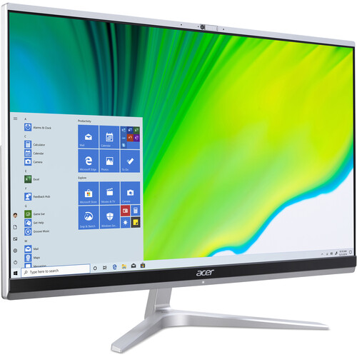 Acer 23.8" Aspire C24 Multi-Touch All-in-One Desktop Computer (Silver)