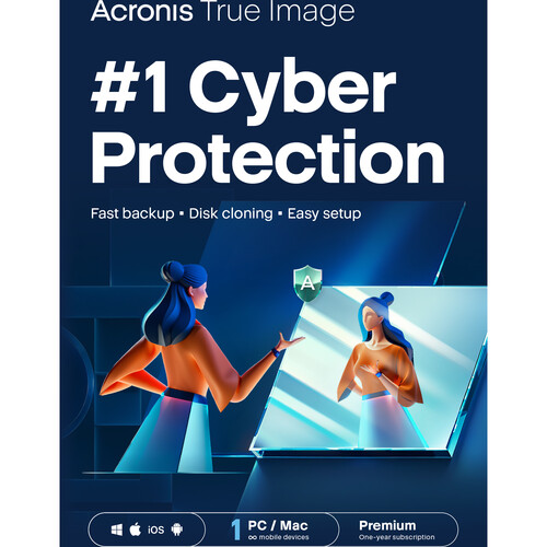 Acronis Cyber Protect Home Office Essentials Edition (1 Windows or Mac License, 1-Year Subscription)
