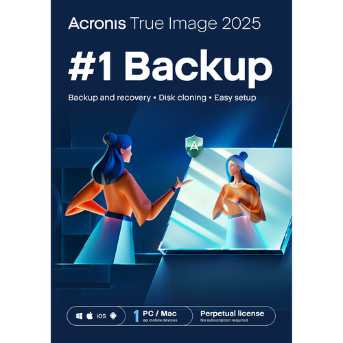 Acronis True Image 2025 (1 Windows or Mac License, Download)