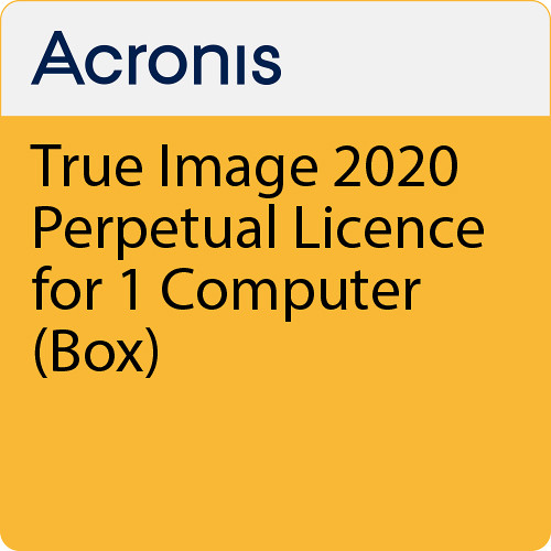 Acronis True Image 2020 Standard Edition (1 Computer, Perpetual, Retail Box)