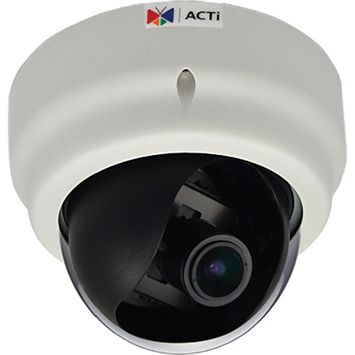 ACTi D61 1 Mp Indoor Dome Camera with Built-In f2.8 to 12mm Varifocal Lens
