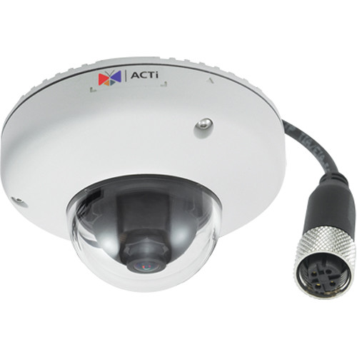 ACTi E922M 10MP Outdoor Mini Dome Vandal-Proof Camera with Basic WDR, M12 Connector, and Fixed Lens