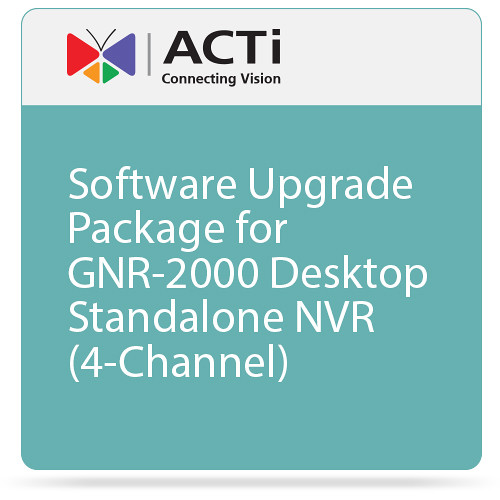 ACTi Software Upgrade Package for GNR-2000 Desktop Standalone NVR (4-Channel)