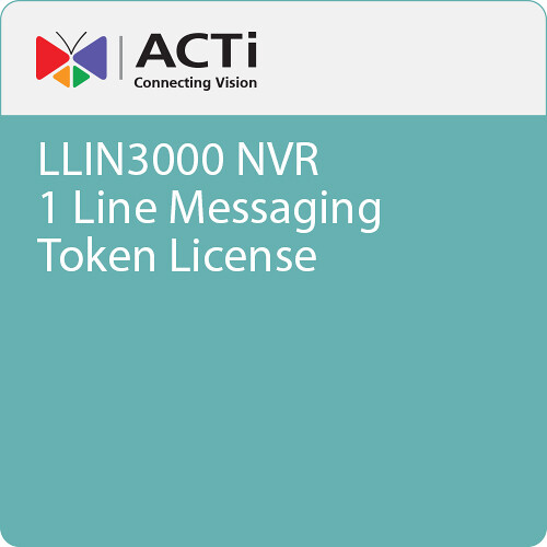 ACTi LLIN3000 1-Line Messaging Token License for NVR 3 Corporate