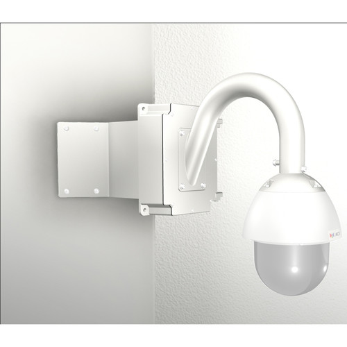 ACTi SMAX-0160 Corner Mount with Junction Box & Gooseneck for Select Outdoor PTZ/Speed Dome Cameras