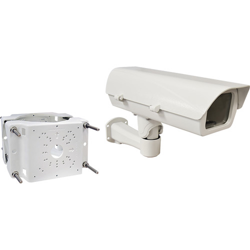 ACTi PMAX-0508 Pole Mount with PMAX-0204 Mounting Bracket & Heavy-Duty Outdoor Housing for Select Box Cameras (110V)
