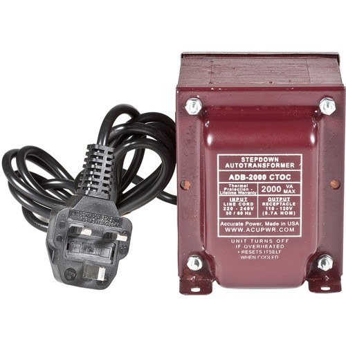 ACUPWR 2000W Step Down Transformer (Type G Plug)