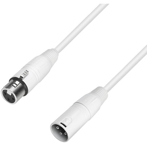 Adam Hall 4 Star MMF 1000 XLR-M to XLR-F Microphone Cable (Snow, 30')