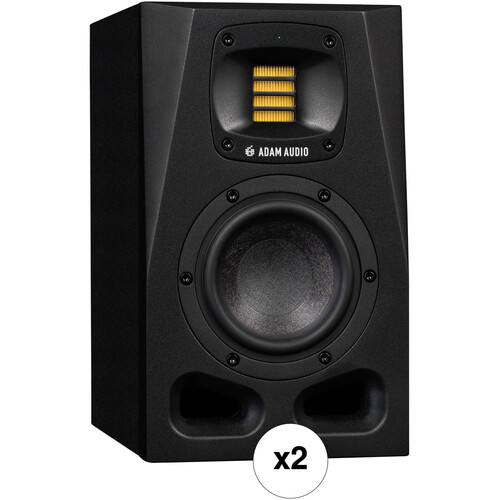 Adam Professional Audio A4V 130W 4" Active 2-Way Nearfield Studio Monitor Kit (Pair)