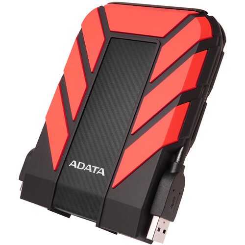 ADATA Technology Durable HD710 2TB Red USB 3.1 External Portable Gaming Hard Drive