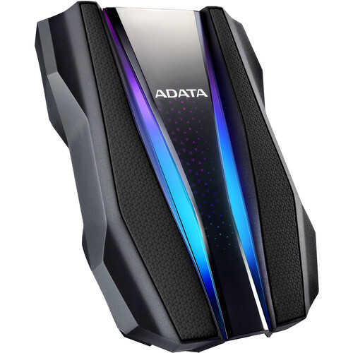 ADATA Technology Durable HD770RGB 2TB  USB 3.1 External Portable Gaming Hard Drive - Black