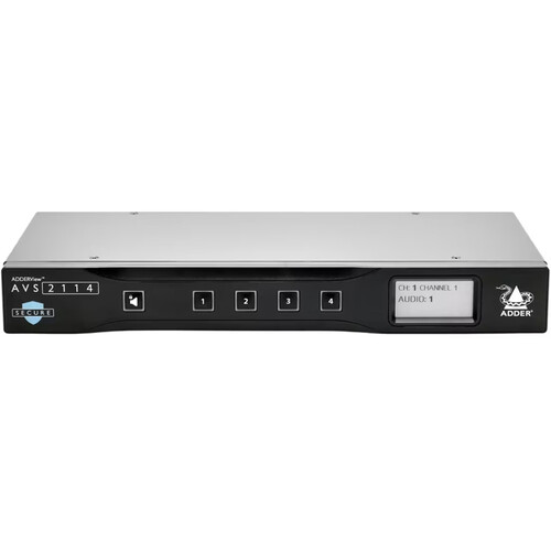 Adder ADDERView Secure 4-Port DVI Single-Head Switch