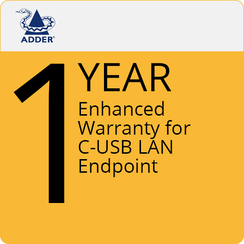 Adder Enhanced Warranty for ADDER C-USB LAN Extender Module (1-Year)