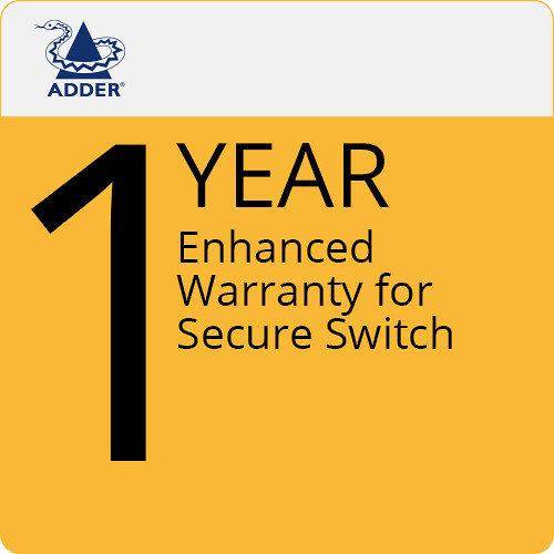 Adder Enhanced Warranty for ADDERView Secure KVM Switch Series (1-Year)