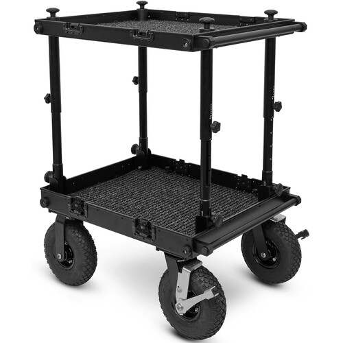 adicam MINI Film Cart with Height Adjustable Legs (10" Wheels, Black Latches, 331 lb Load Capacity)