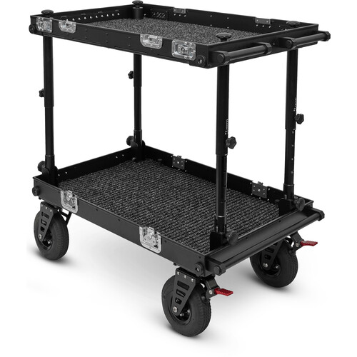 adicam STANDARD+ Film Cart with Height Adjustable Legs (Premium 9" Wheels, Silver Latches, 440 lb Load Capacity)