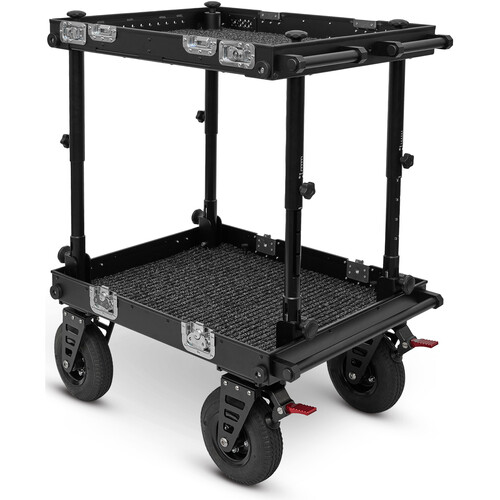 adicam MINI+ Film Cart with Height Adjustable Legs (Premium 9" Wheels, Silver Latches, 331 lb Load Capacity)
