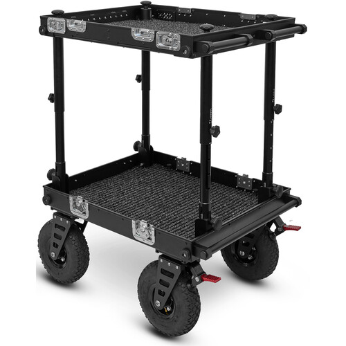 adicam MINI+ Film Cart with Height Adjustable Legs (Premium 10" Wheels, Silver Latches, 331 lb Load Capacity)