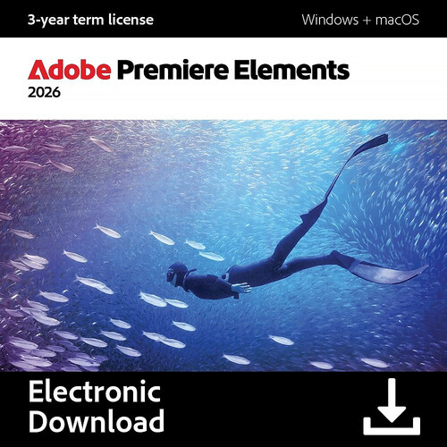 Adobe Premiere Elements 2026 (3-Year License, Download)