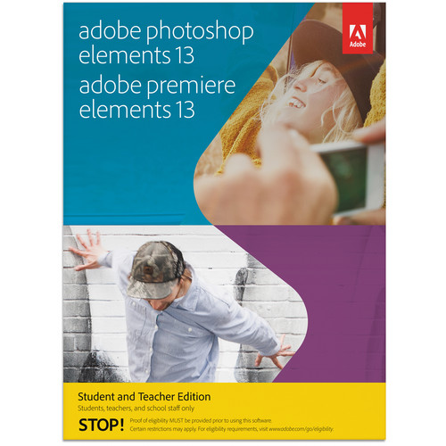 Adobe Photoshop Elements 13 & Premiere Elements 13 for Mac and Windows (Student & Teacher Edition, DVD)