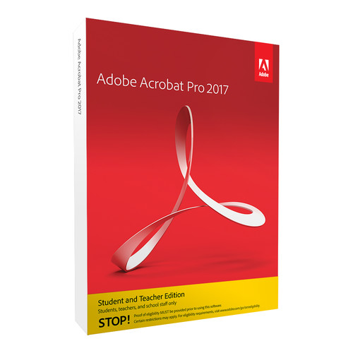 Adobe Acrobat Pro Student and Teacher Edition (2017, Windows, Download)