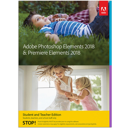 Adobe Photoshop Elements & Premiere Elements 2018 (Mac, Academic, Download)