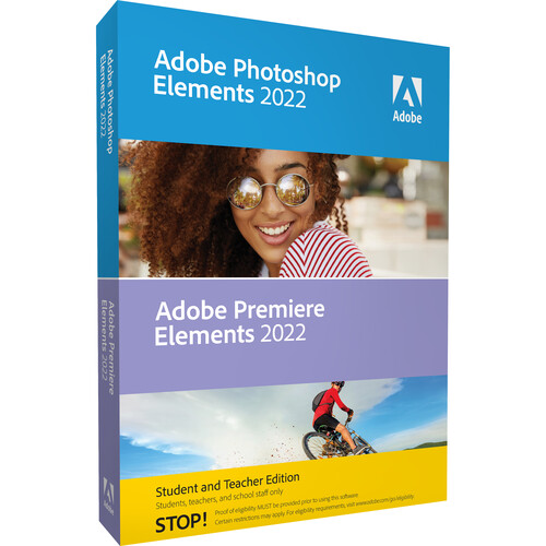 Adobe Photoshop & Premiere Elements 2022 Student & Teacher Edition (Mac/Windows, DVD)