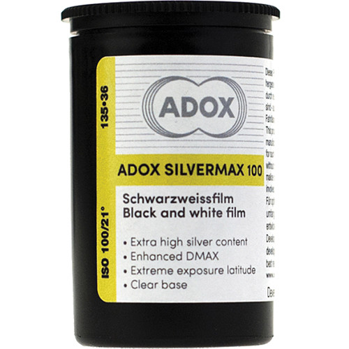 Adox Silvermax 100 Black and White Film (35mm Roll Film, 36 Exposures)