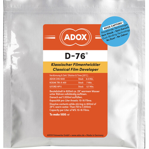 Adox D-76 Film Developer (Powder, Makes 1L)
