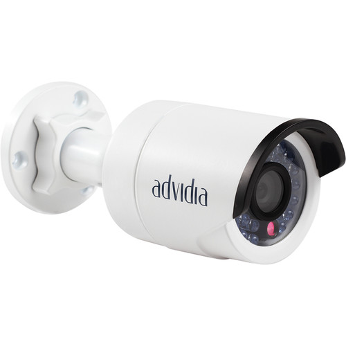 Advidia 1.3MP Outdoor Network Mini-Bullet Camera with 6mm Lens & Night Vision