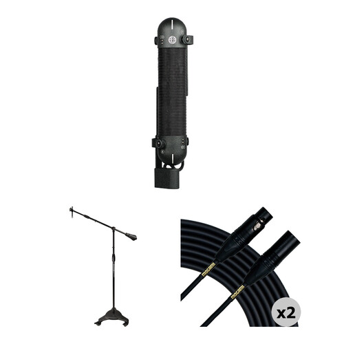 AEA Ribbon Mics R88A Phantom-Powered Stereo Far-Field Ribbon Microphone Kit with Stand and Cables