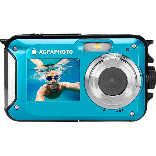AgfaPhoto Realishot WP8000 Waterproof Dual-Screen Digital Camera (Blue)