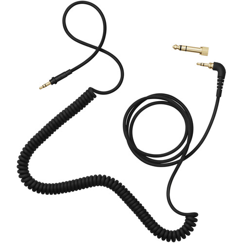 AIAIAI 3.5mm Coiled Cable with 1/4" Adapter (4.9 to 10.5', Black)