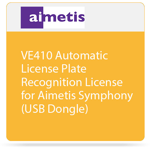 aimetis VE410 Automatic License Plate Recognition License for Aimetis Symphony (USB Dongle)