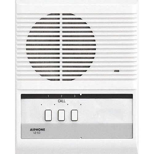 Aiphone LE-A3 3-Call Audio Interior Sub Station for LEF/LAF Master Stations