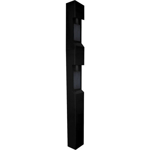 Aiphone TW-22 3-Module Dual Station Weather- and Vandal-Resistant Modular Tower for IS Series Rescue Assistance Stations (Black)