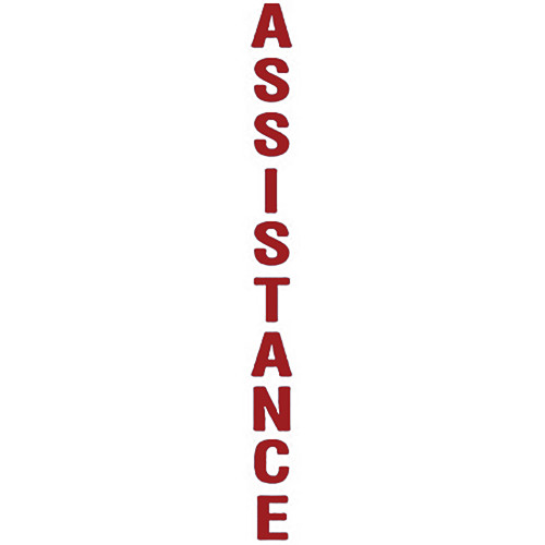 Aiphone "ASSISTANCE" Label Option for IS Series Modular Towers (Red)