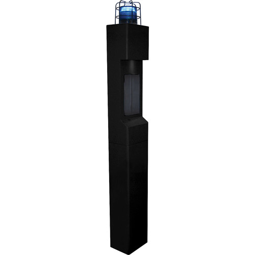 Aiphone TW-LC Steel Top Plate with Light Cage & Blue Beacon for TW-20, TW-22, or TW-23 Modular Towers (Black)