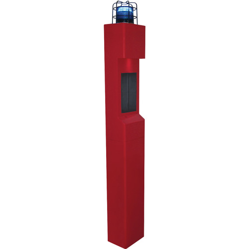 Aiphone TW-LC Steel Top Plate with Light Cage & Blue Beacon for TW-20, TW-22, or TW-23 Modular Towers (Red)