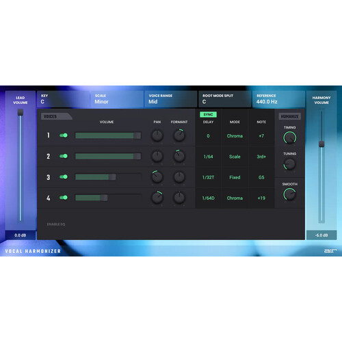 AIR Music Technology Vocal Harmonizer Audio Effect Plug-In