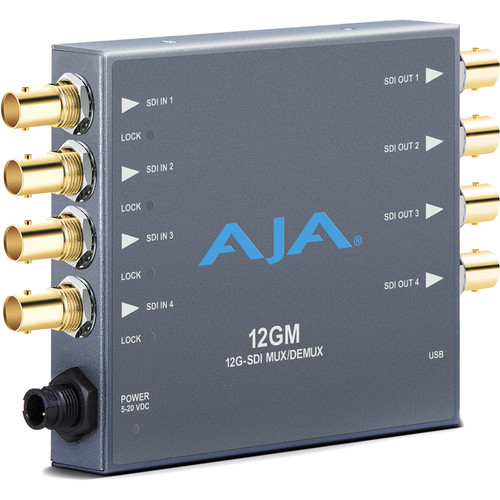 AJA 12GM 12G/3G-SDI対応マルチプレクサー AJA 12GM 12G-SDI to/from SDI Muxer/DeMuxer 12GM B&H Photo Video