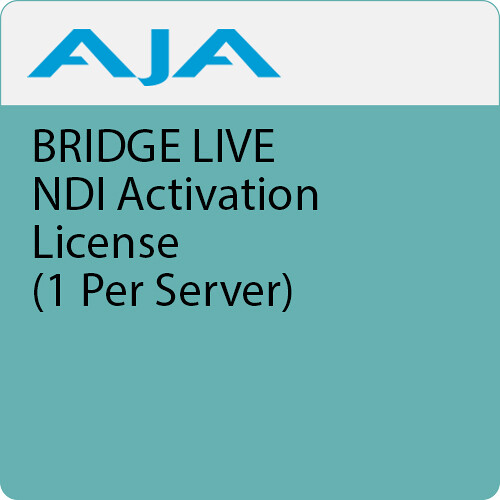 AJA BRIDGE LIVE NDI Activation License (1 per Server)