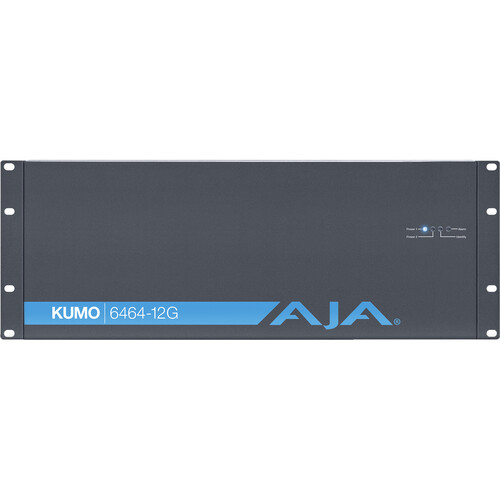 AJA KUMO 64 x 64 Compact 12G-SDI Router (4 RU) KUMO-6464-12G-1