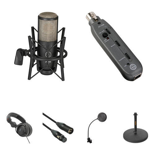 AKG Perception P220 Microphone and Recording Essentials Kit