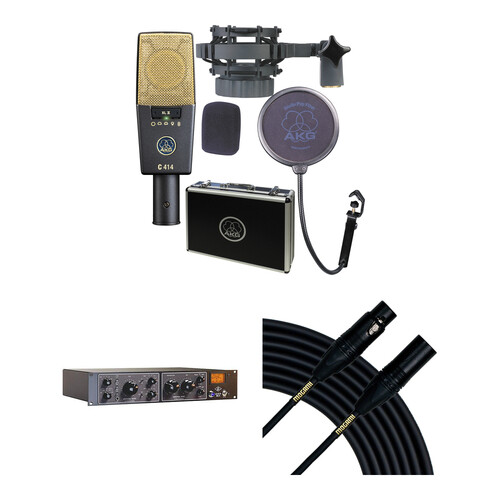 AKG C414 XLII Microphone and Universal Audio LA-610 Recording Kit