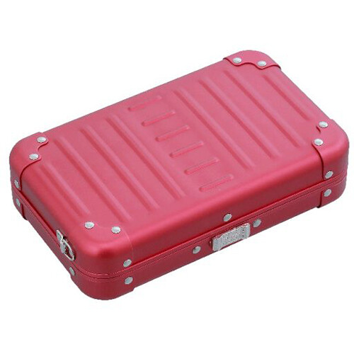 Aleon Aluminum Hard-Shell Crossbody Case (Small, Ruby)