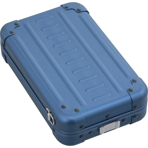 Aleon Vertical Aluminum Hard-Shell Crossbody Case (Sapphire)